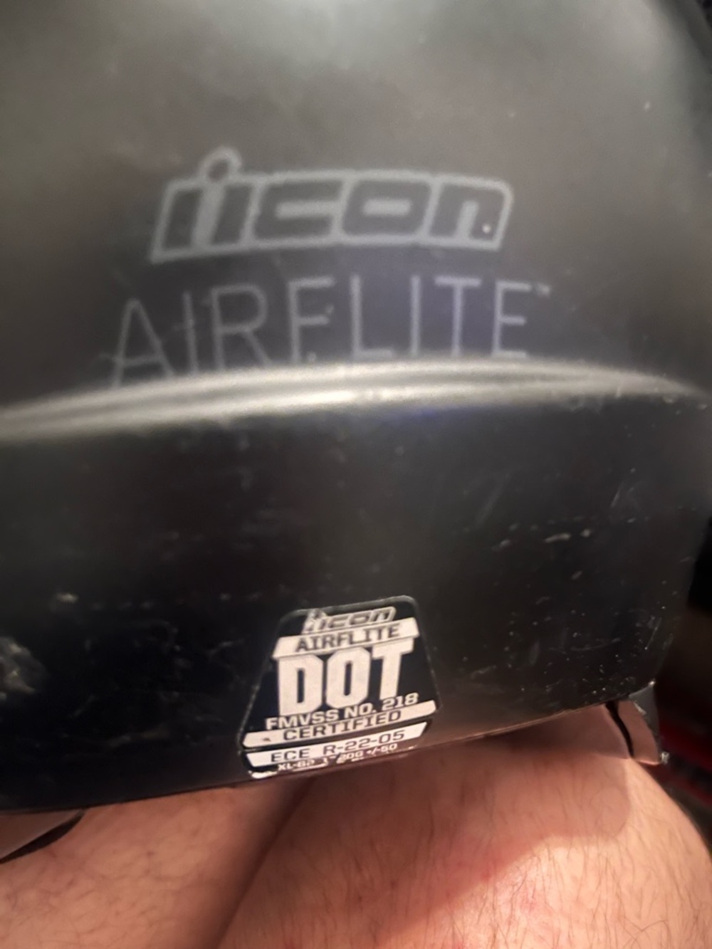 ICON Airflite Matte Black Motorcycle Helmet